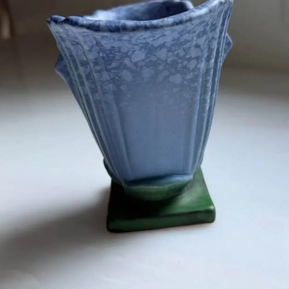 Antique Weller Pottery Blue Sydonia Vase